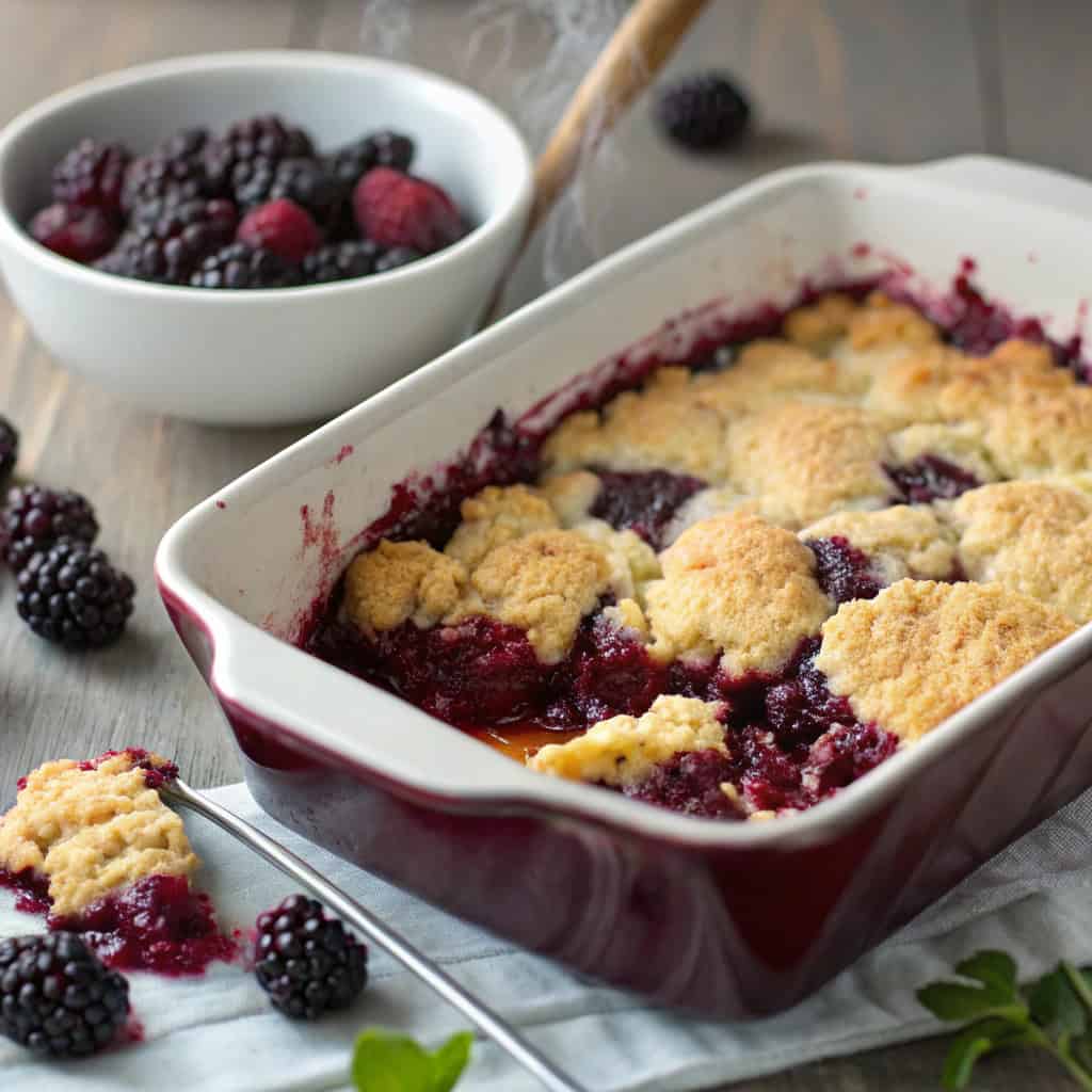 blackberry cobbler with cake mix