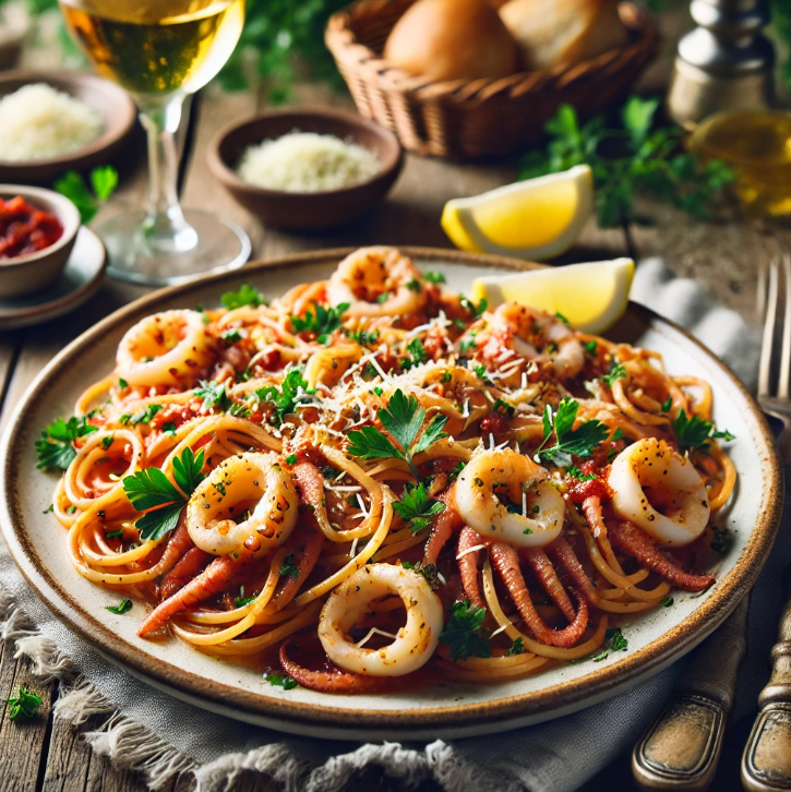 calamari pasta