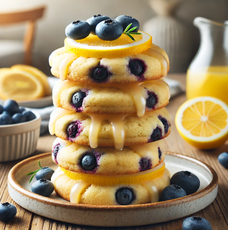 Lemon blueberry cookies