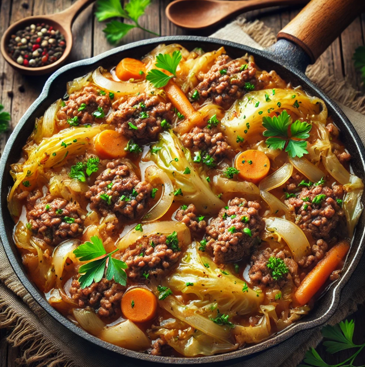 Hamburger cabbage recipe