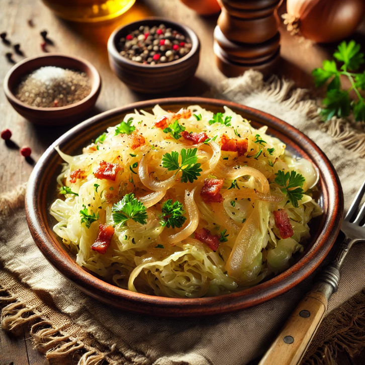Smothered cabbage