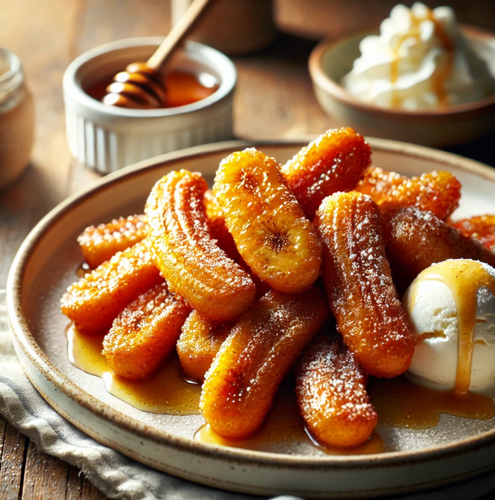 Fried bananas