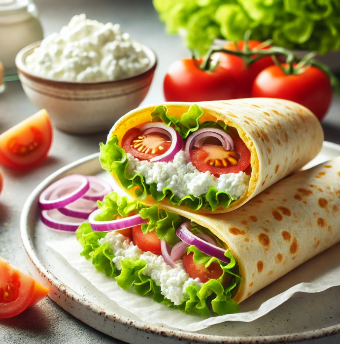 Cottage cheese wrap