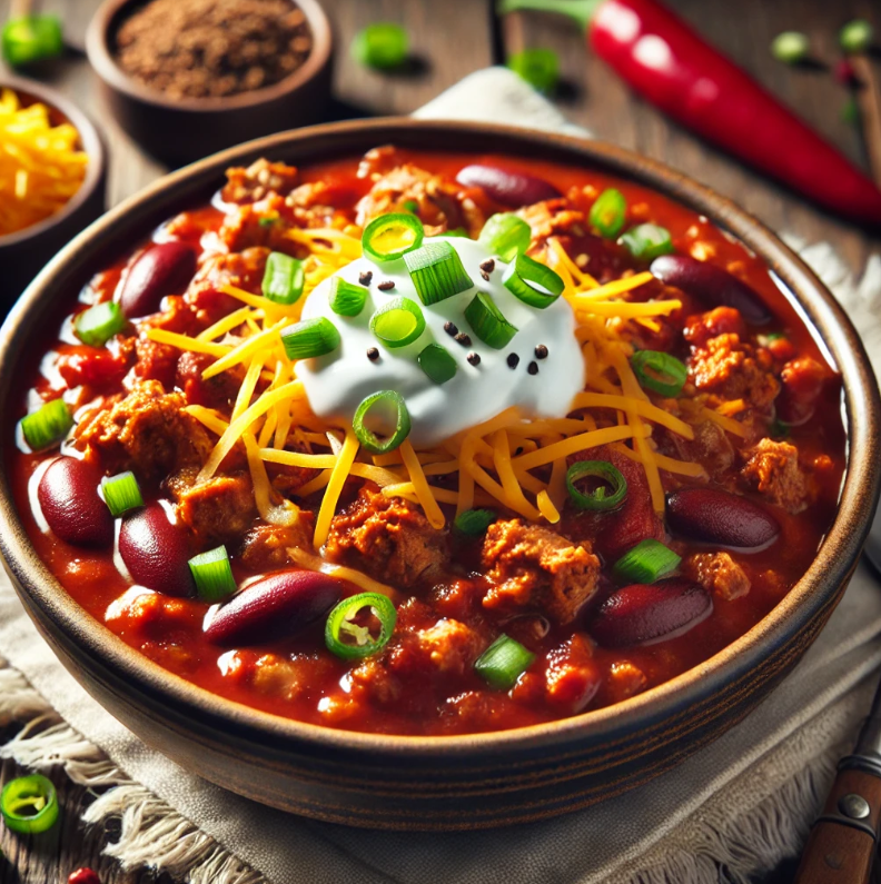 Ground chicken chili