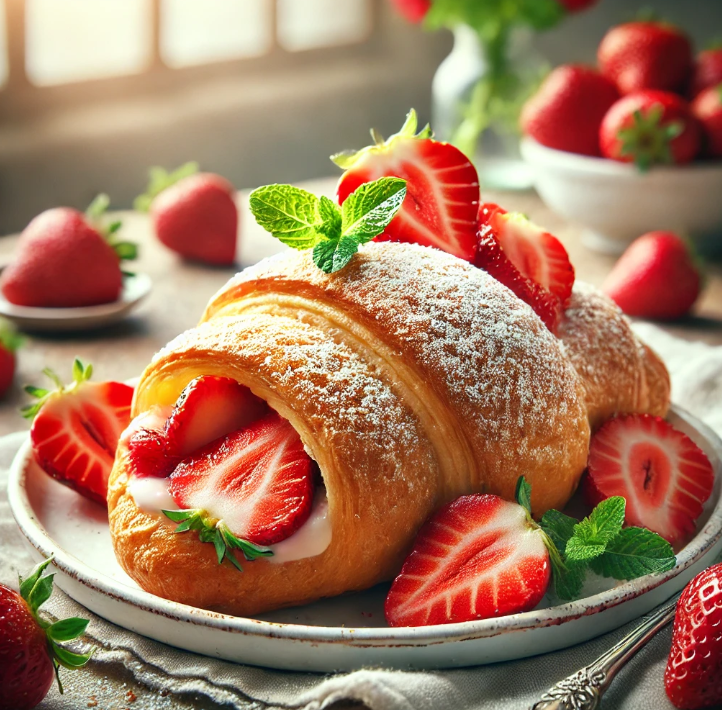 Strawberry Croissants