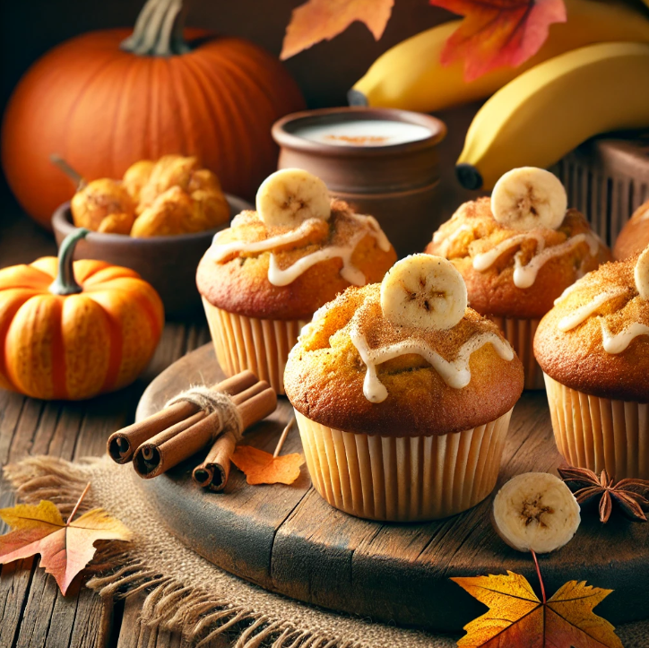 Pumpkin Banana Muffins