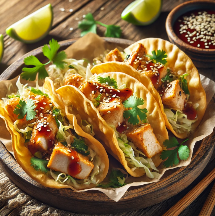 Chicken Wonton Tacos