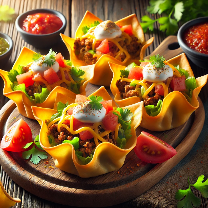 Wonton Taco Cups