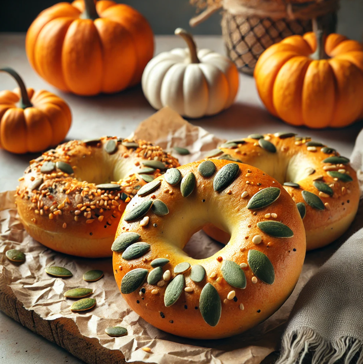 Pumpkin Bagels