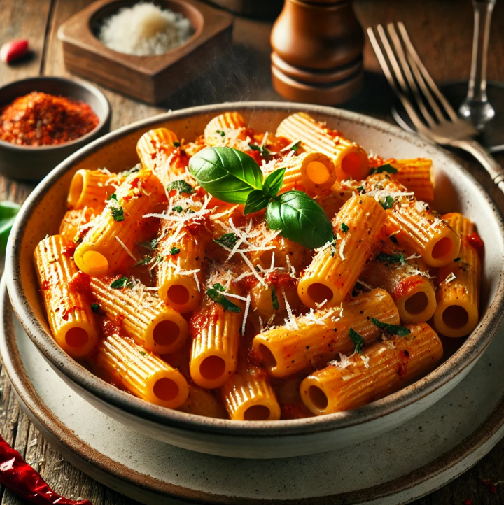 Spicy rigatoni